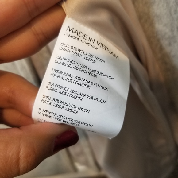 NWT Club Monaco Daylina Coat Grey M - Picture 8 of 8